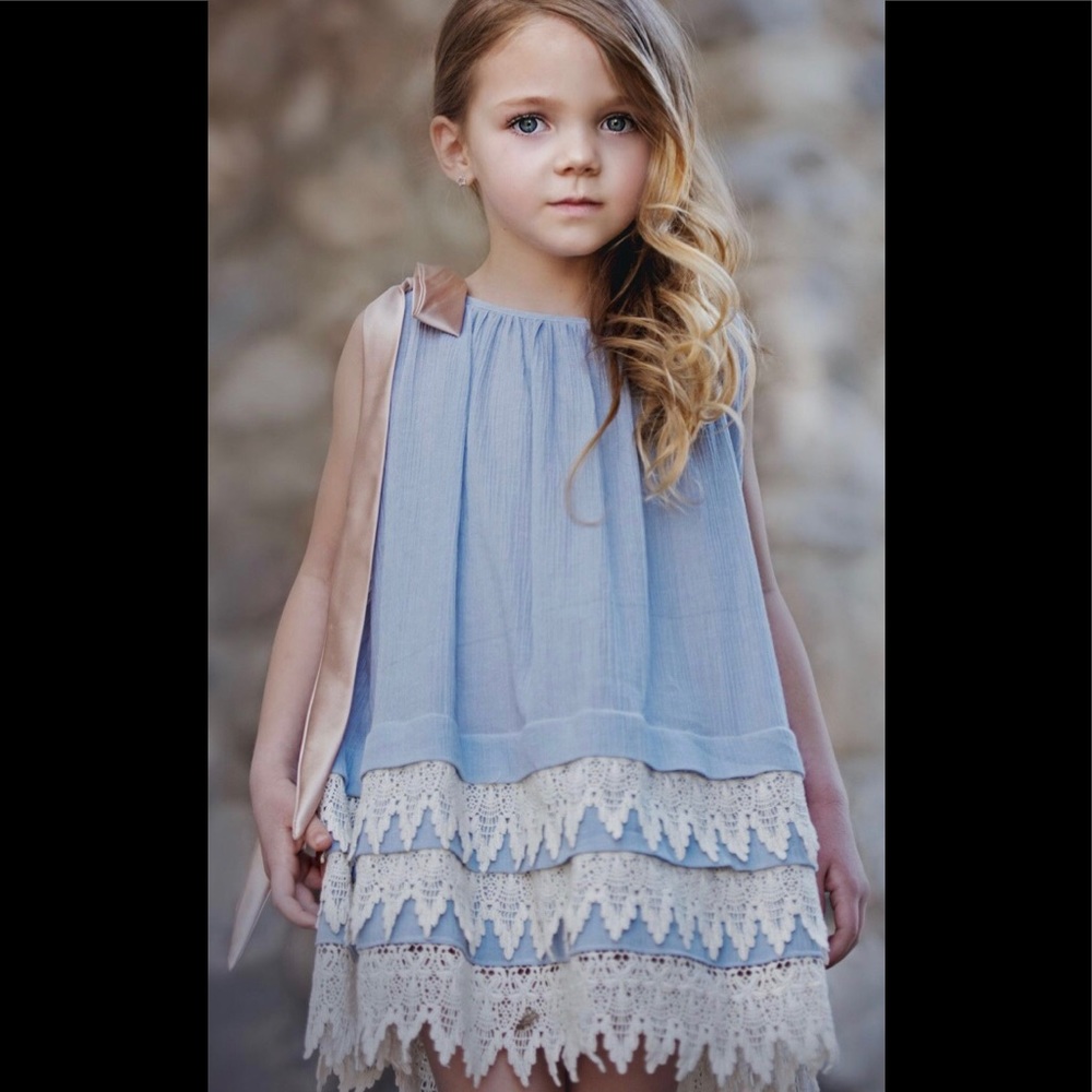 Blue pony vintage Lottie’s dress Sz 3t